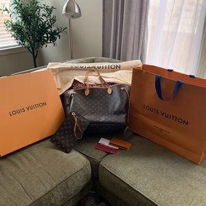 Authentic Louis Vuitton Neverfull GM w/ Pochette